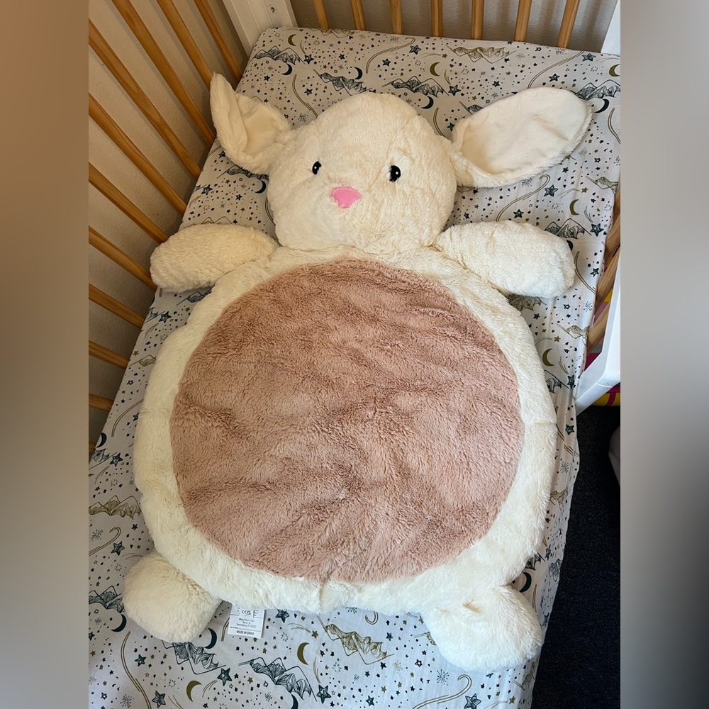 Cute Bunny Plush Play Mat